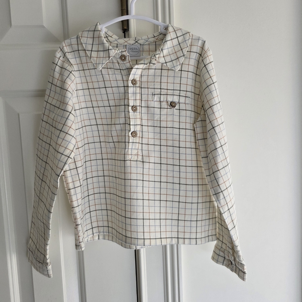 Pepa London Windowpane Check Shirt